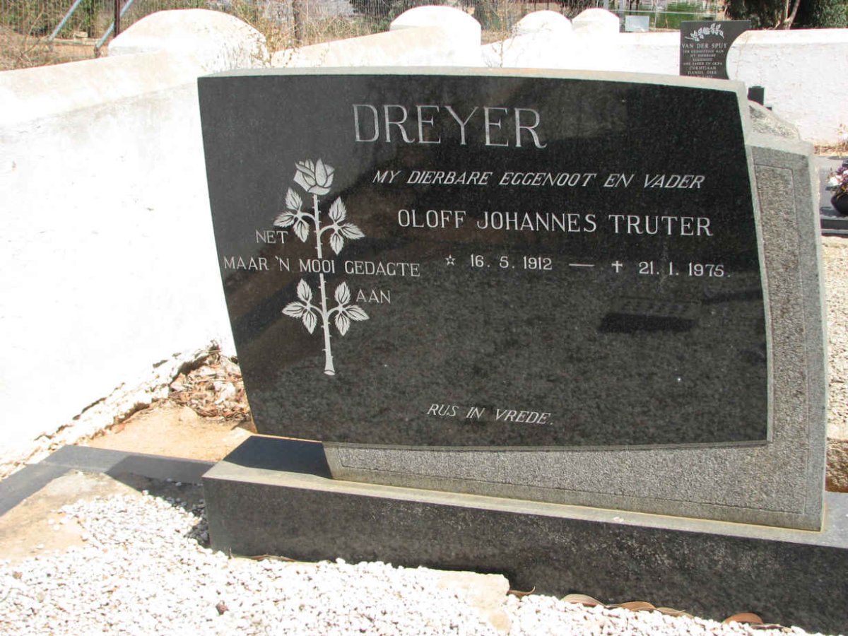 DREYER Oloff Johannes Truter 1912-1975