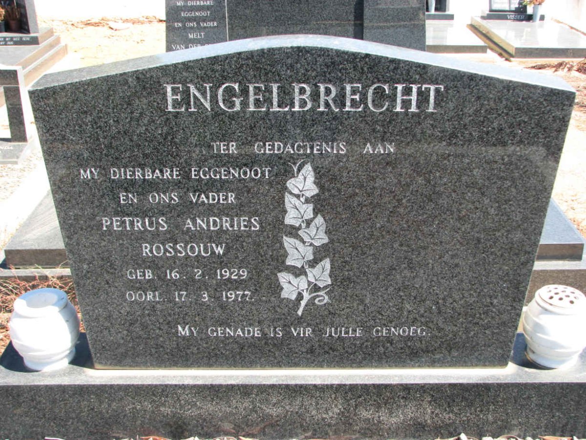 ENGELBRECHT Petrus Andries Rossouw 1929-1977