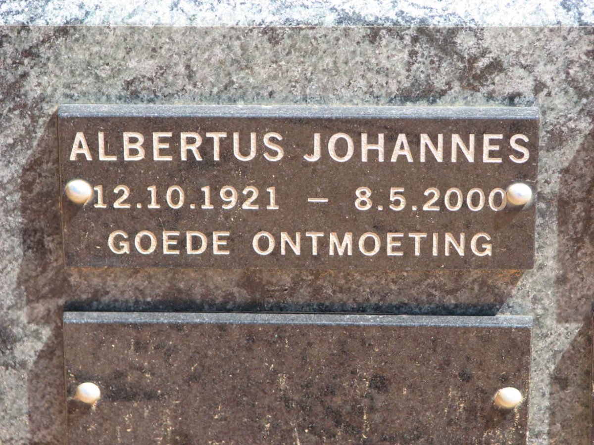 HERHOLDT Albertus Johannes 1921-2000
