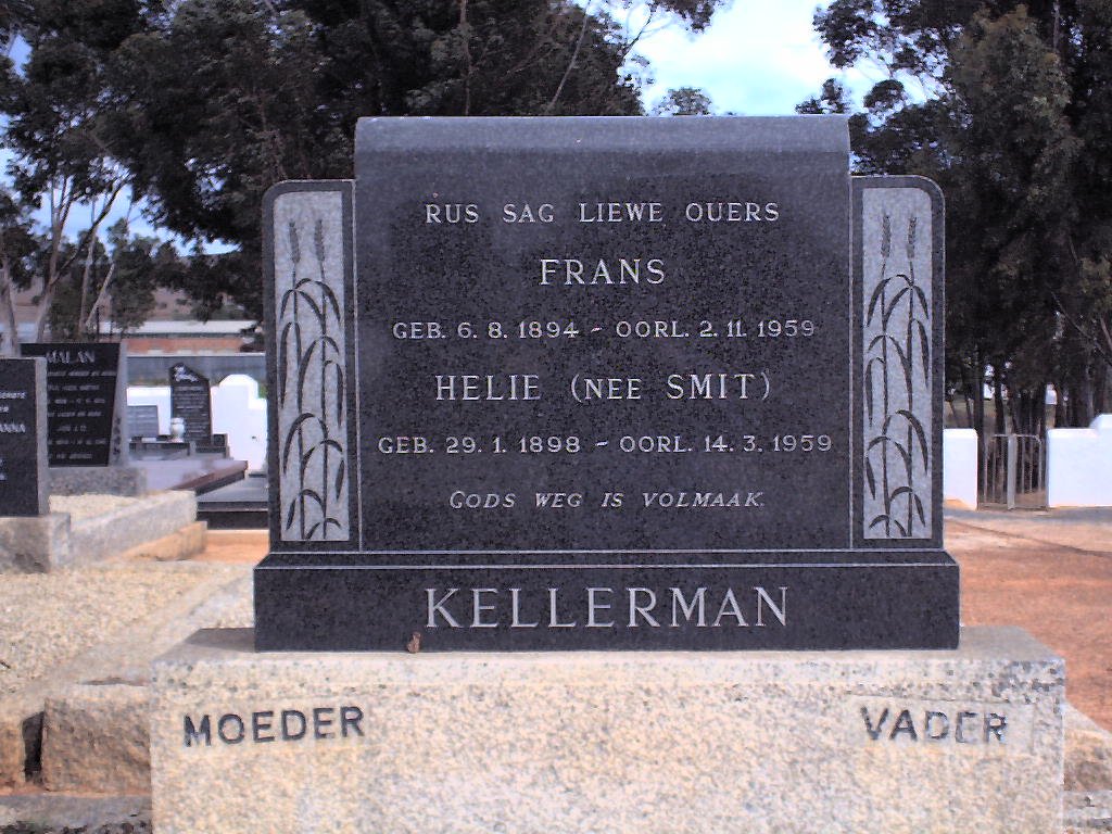 KELLERMAN Frans 1894-1959 &amp; Helie SMIT 1898-1959