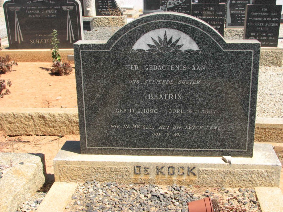 KOCK Beatrix, de 1890-1957