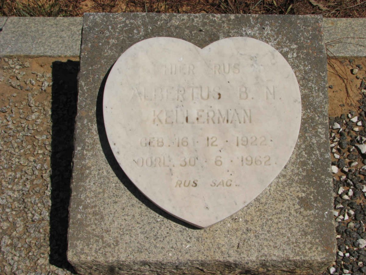 KELLERMAN Albertus B.N. 1922-1962