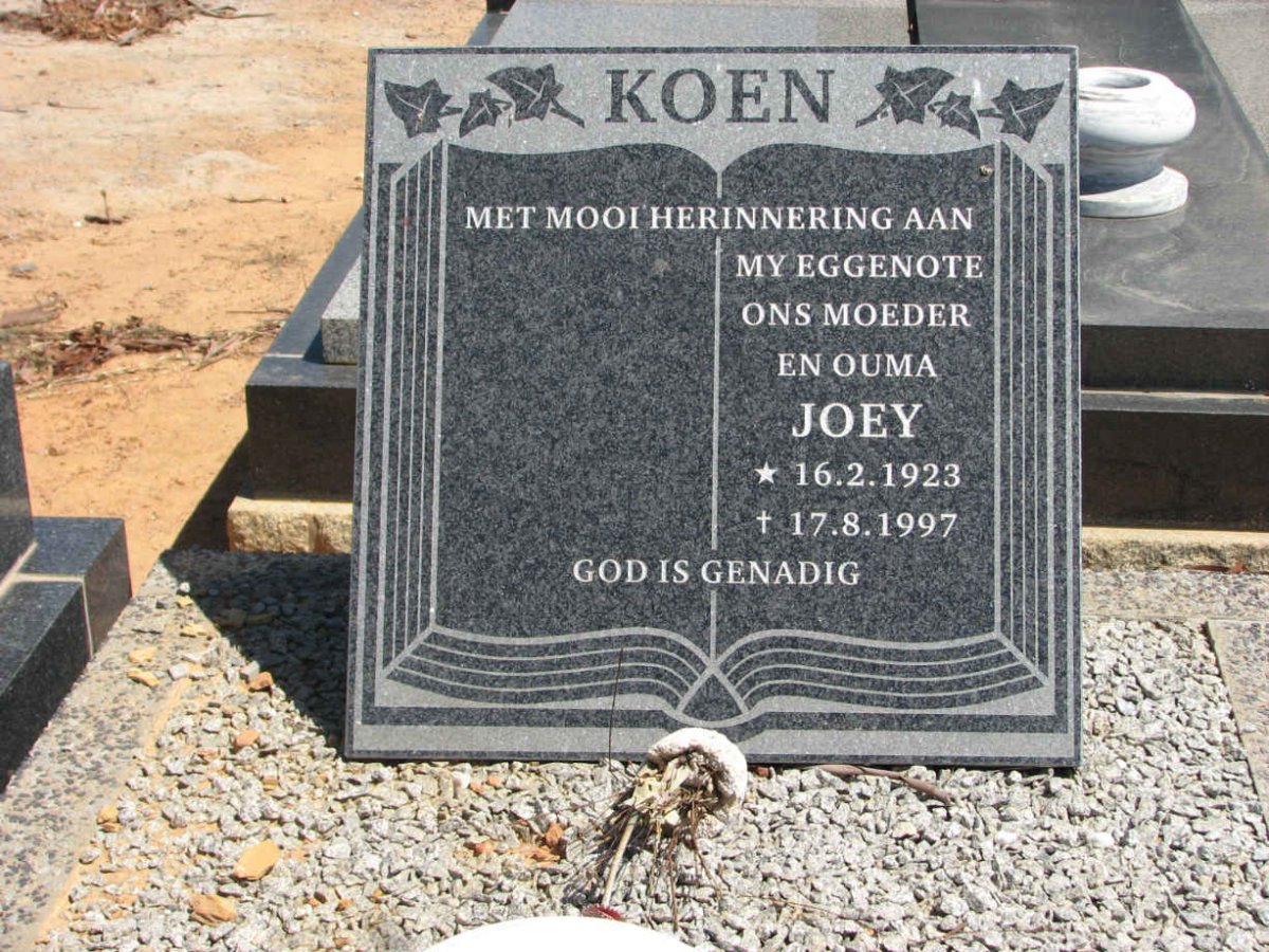 KOEN Joey 1923-1997