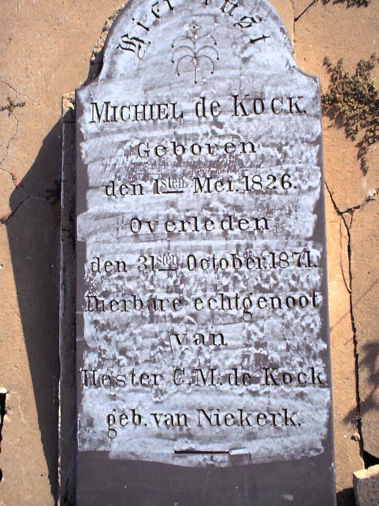 KOCK Michiel, de 1826-1871