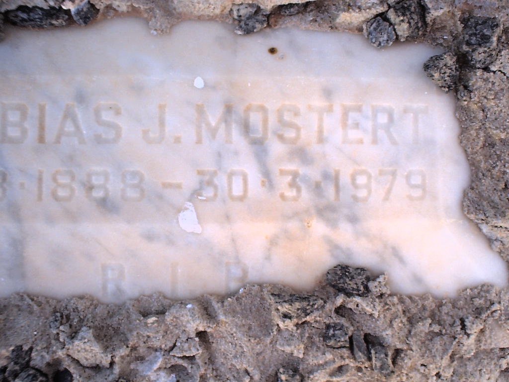 MOSTERT Tobias J. 1888-1979