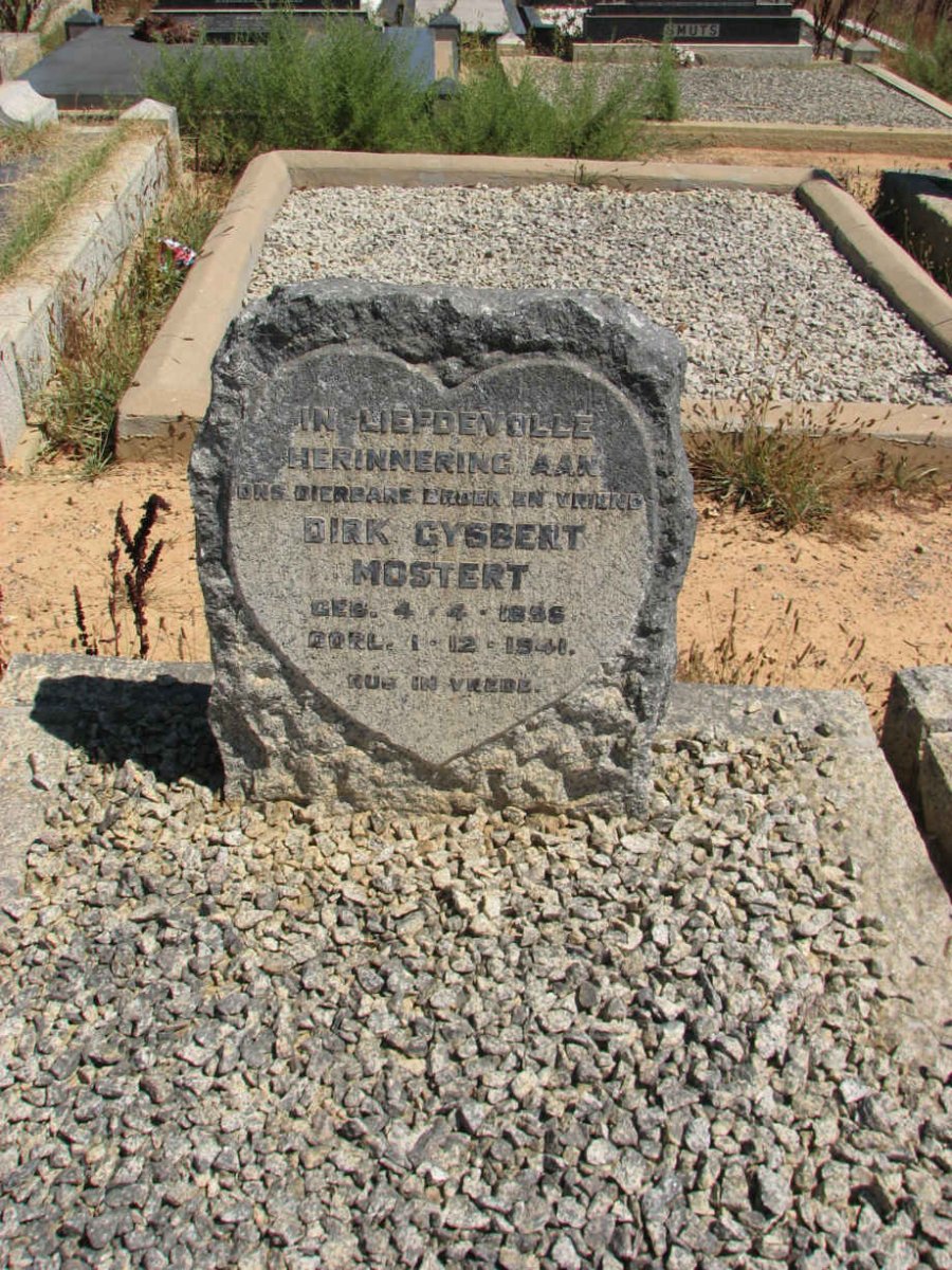 MOSTERT Dirk Gysbert 1895-1941