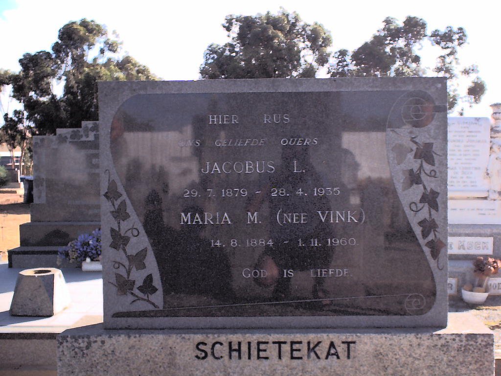 SCHIETEKAT Jacobus L. 1879-1935 &amp; Maria M. VINK 1884-1960