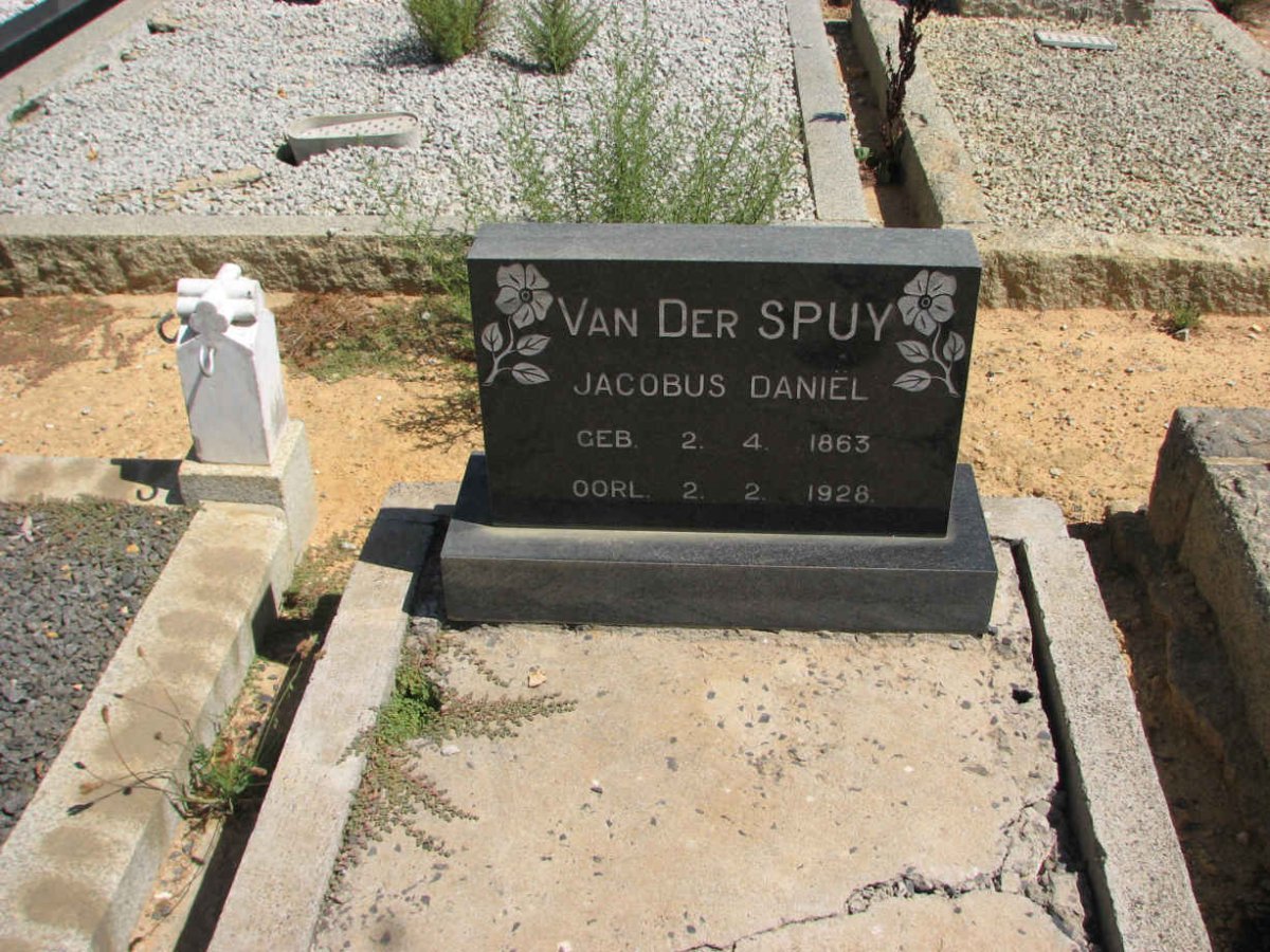 SPUY Jacobus Daniel, van der 1863-1928