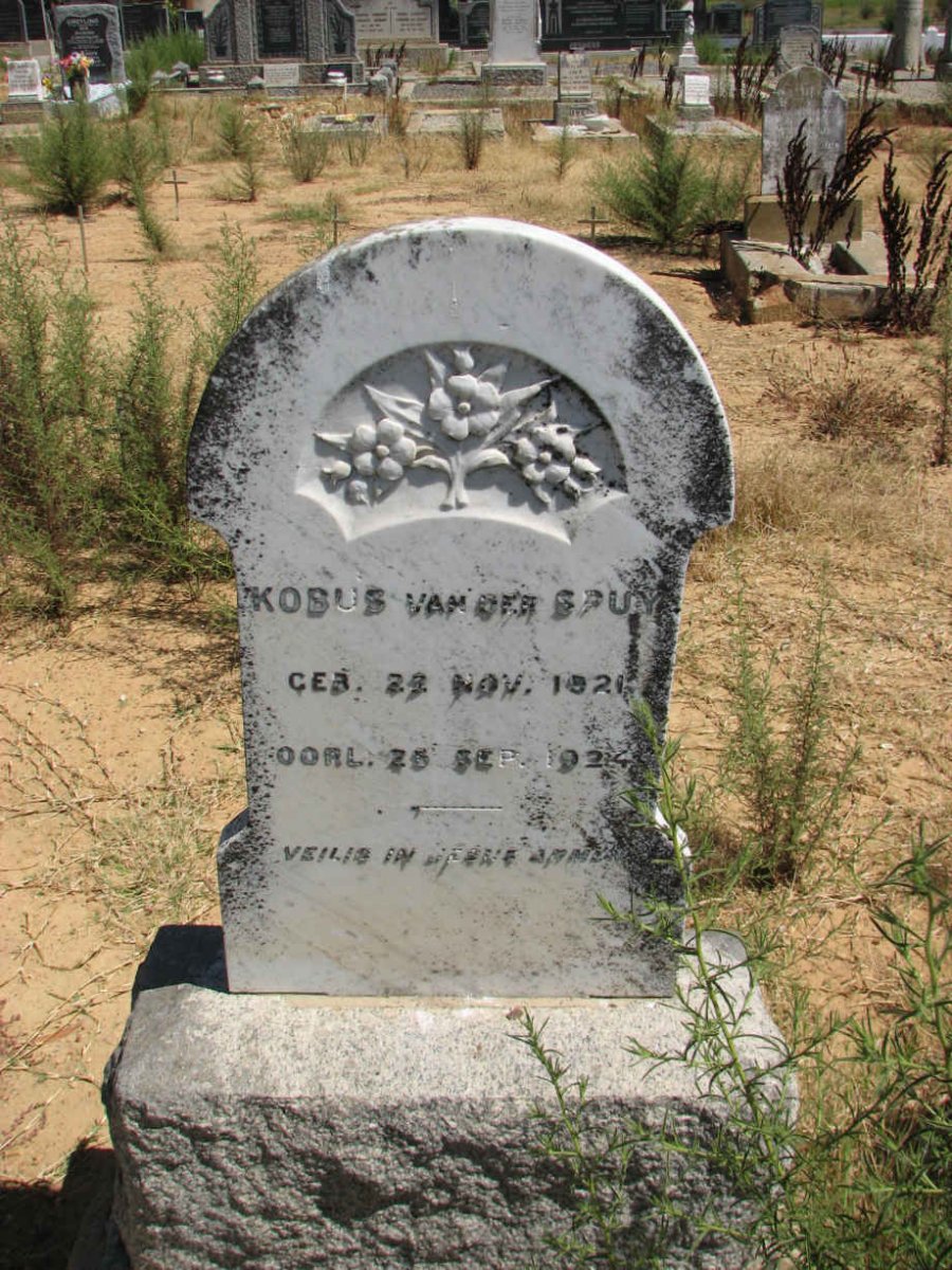 SPUY Kobus, van der 1921-1924