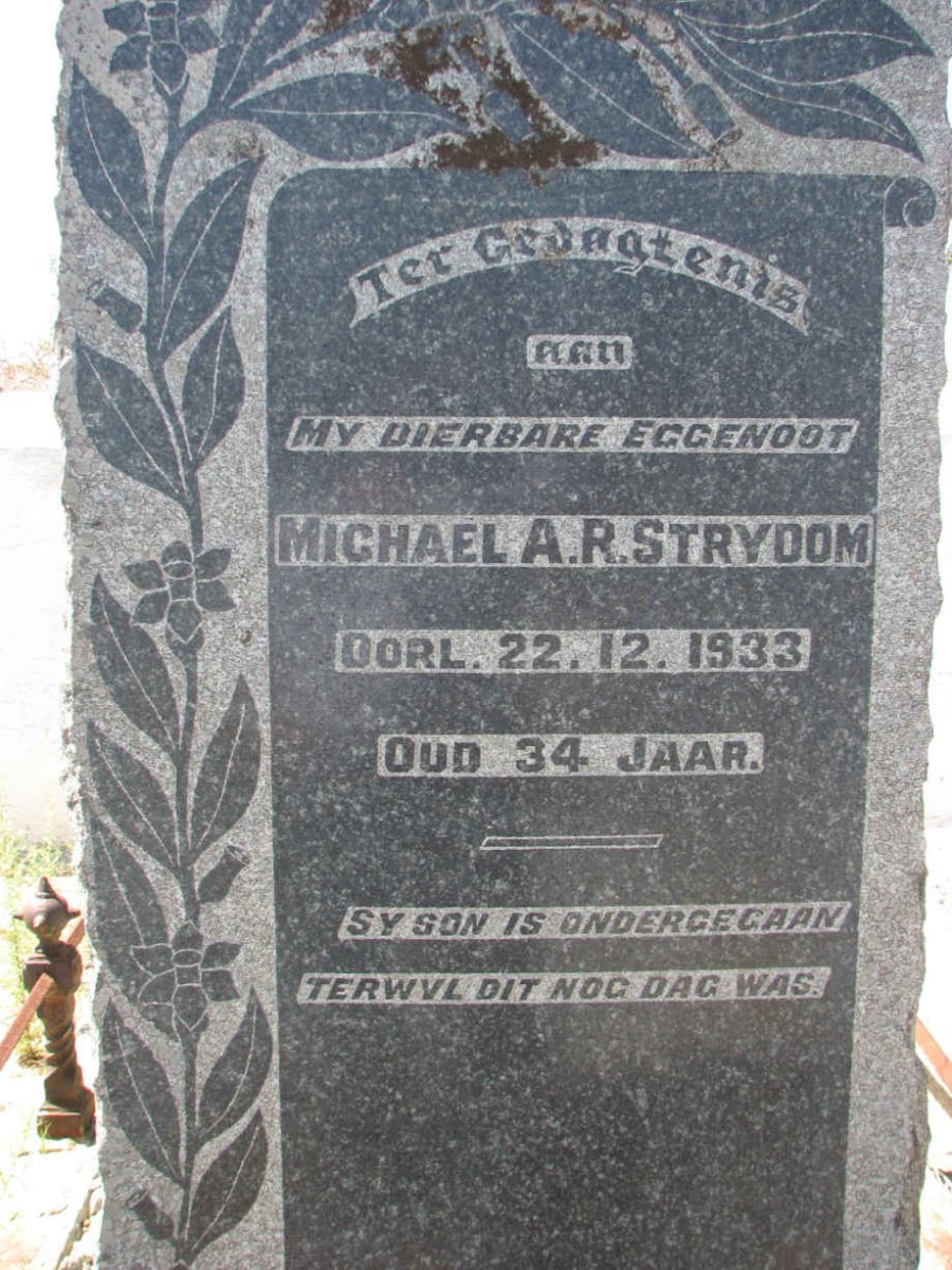 STRYDOM Michael A.R. -1933