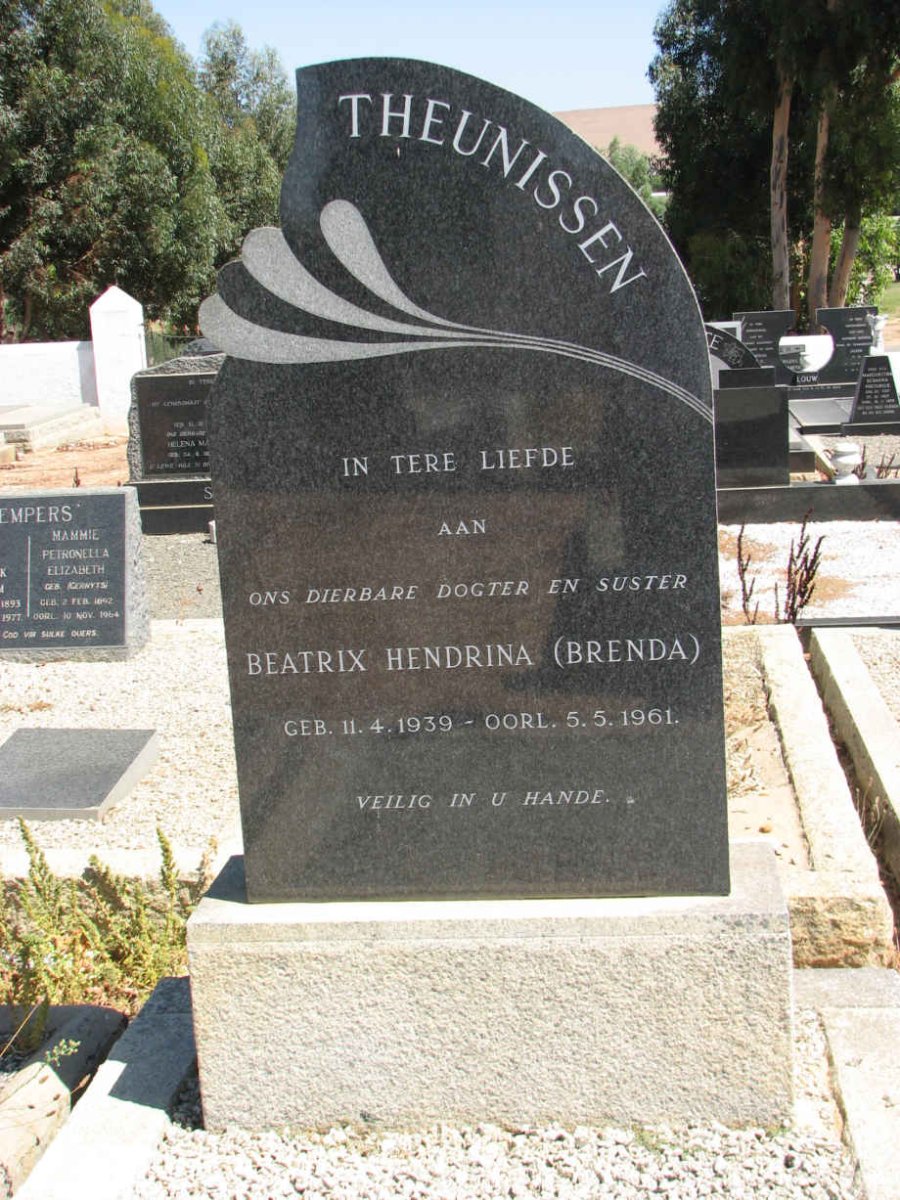 THEUNISSEN Beatrix Hendrina 1939-1961
