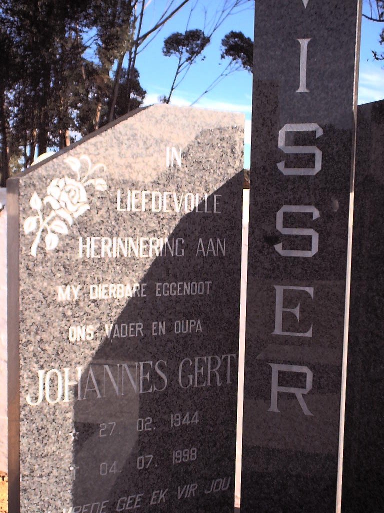 VISSER Johannes Gert 1944-1998