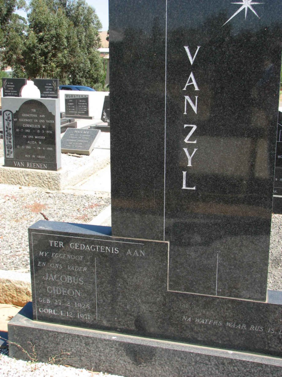 ZYL  Jacobus Gideon, van 1925-1971