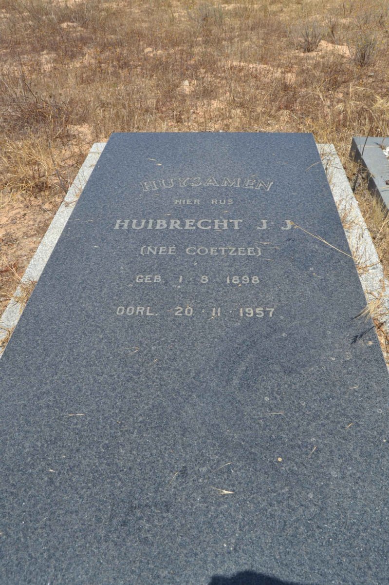 HUYSAMEN Huibrecht J.J. nee COETZEE 1898-1957