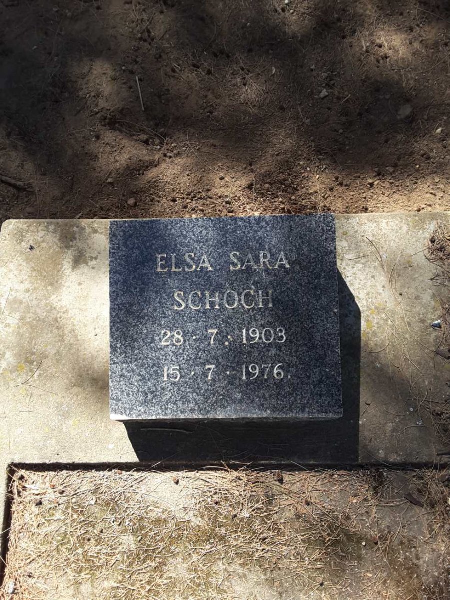 SCHOCH Elsa Sara 1903-1976