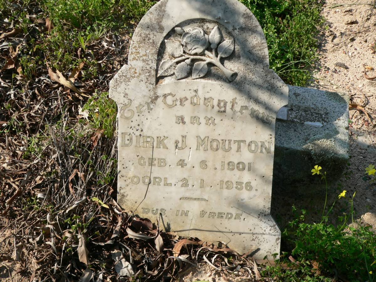MOUTON Dirk J. 1901-1936