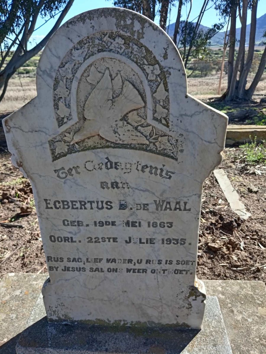 WAAL Egbertus B., de 1863-1935