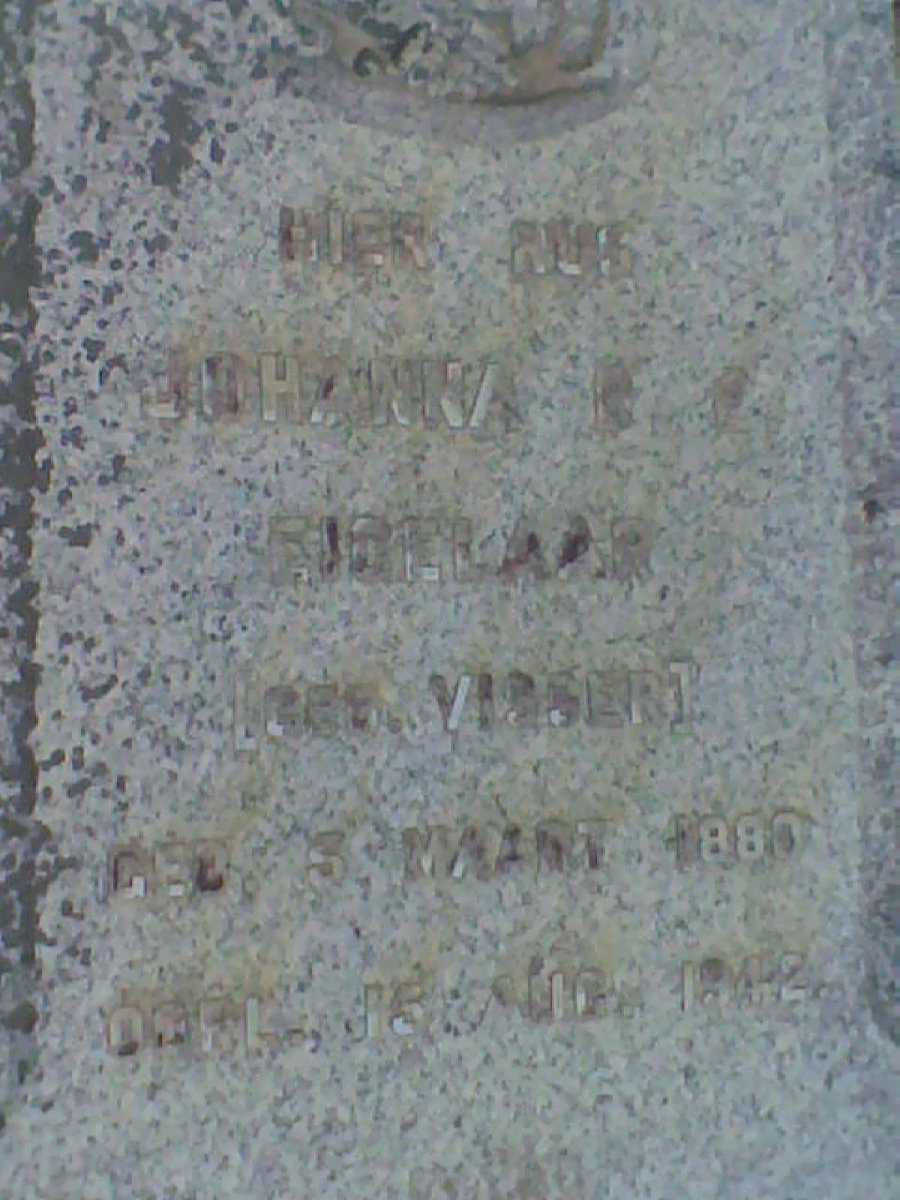 EIGELAAR Johanna B.E. nee VISSER 1880-1942