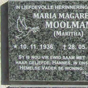 MOOLMAN Maria Margaretha 1936-2023