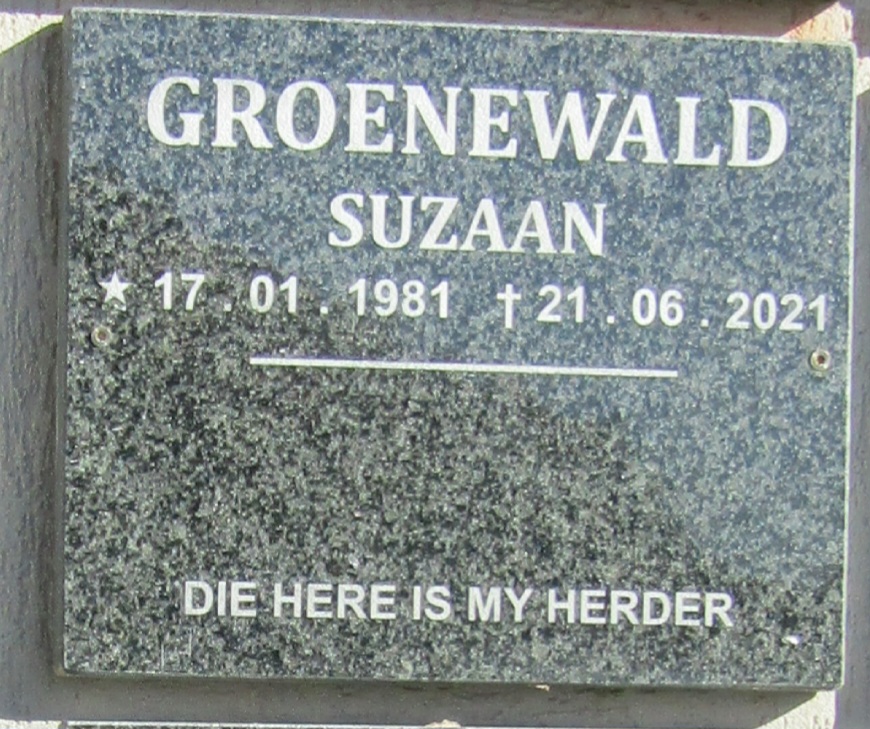 GROENEWALD Suzaan 1981-2021