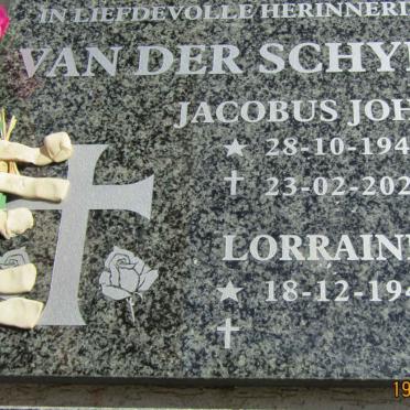 SCHYFF Jacobus Johan, van der 1943-2023 & Lorraine 1946-