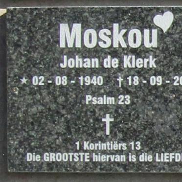 KLERK Johan, de 1940-2023