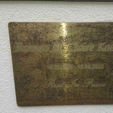 KOEBERG Romeo St. Claire 1949-2022
