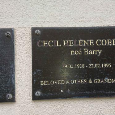 COBBOLD Cecil Helene nee BARRY 1908-1995