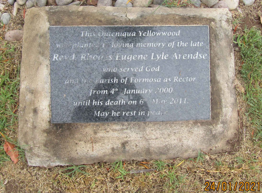 ARENDSE Rhodes Eugene Lyle -2011