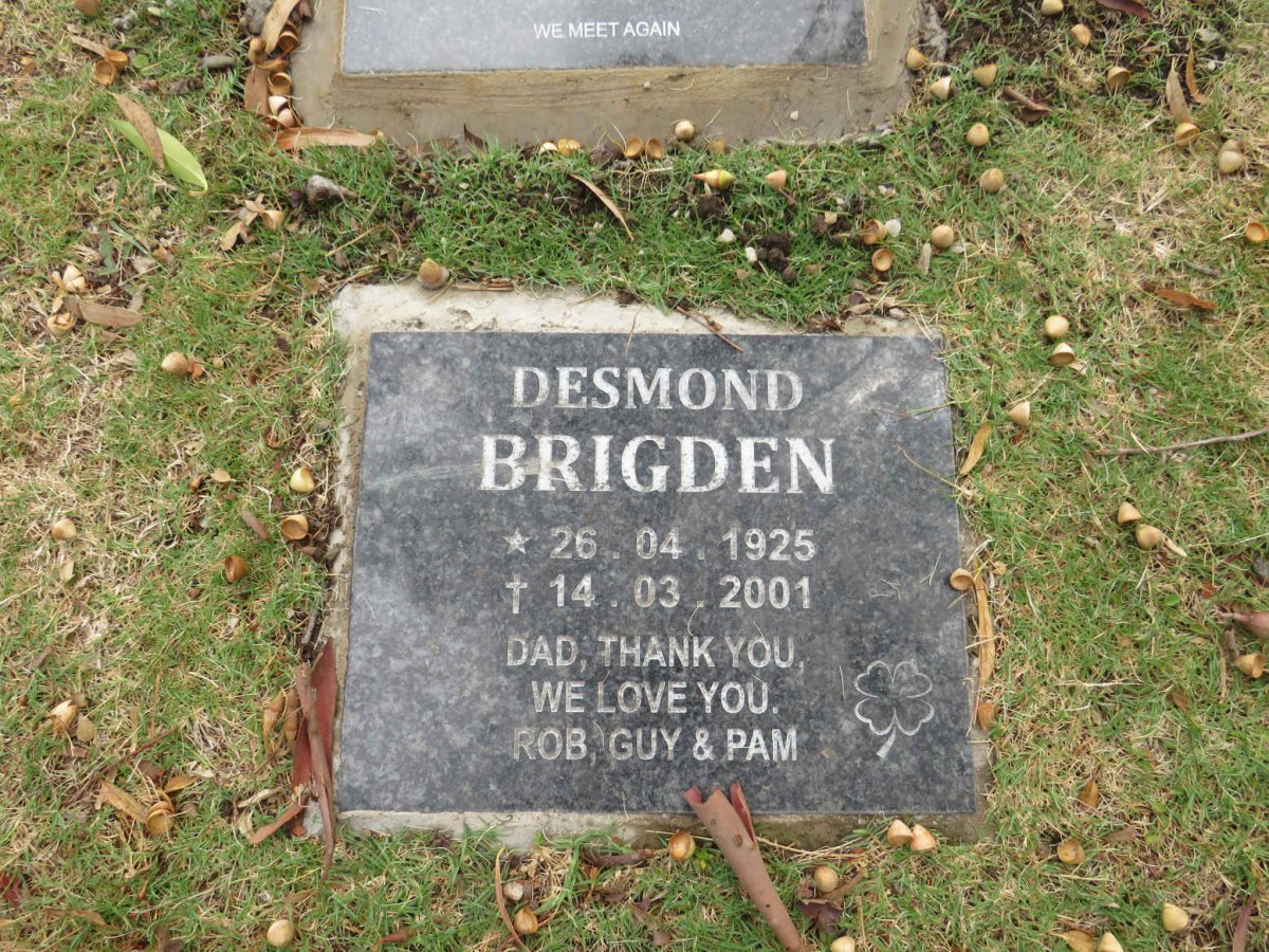 BRIGDEN Desmond 1925-2001