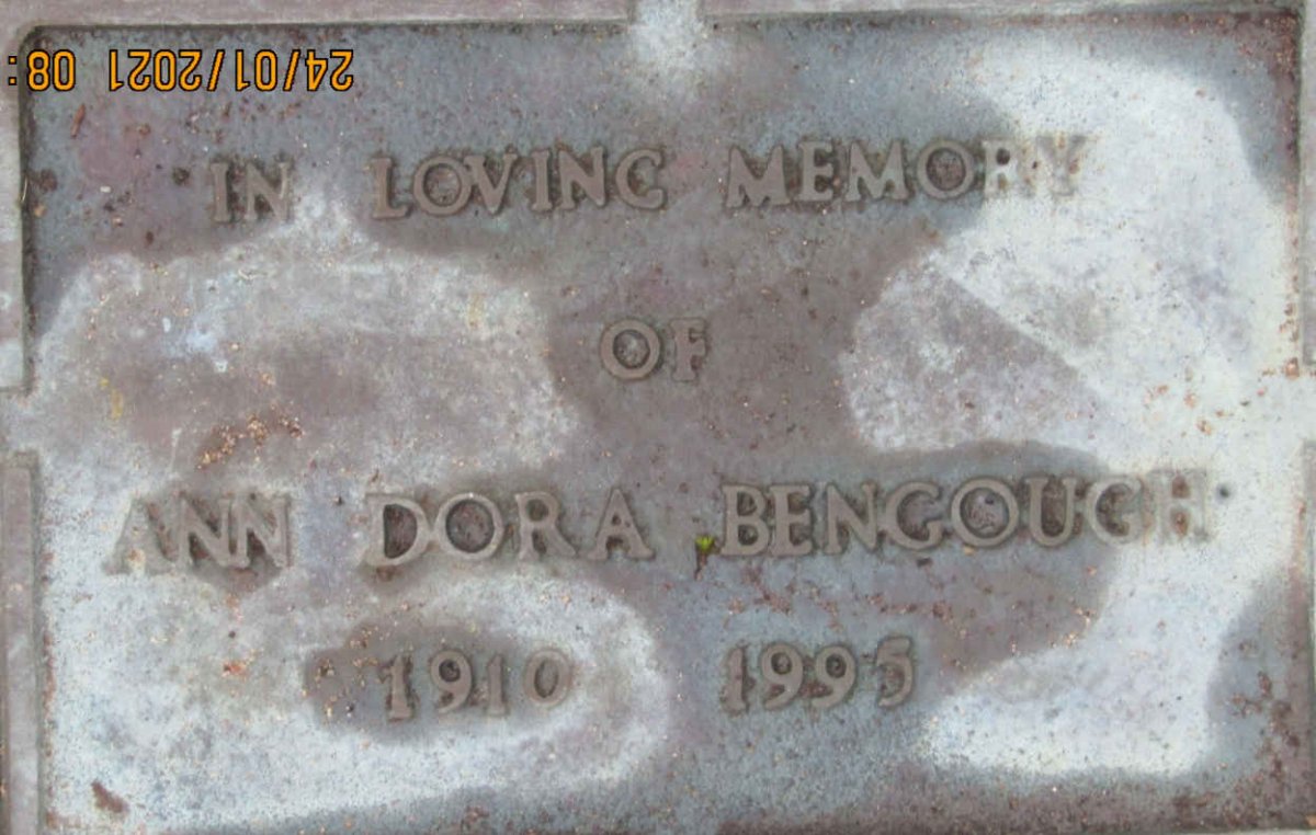 BENGOUGH Ann Dora 1910-1995