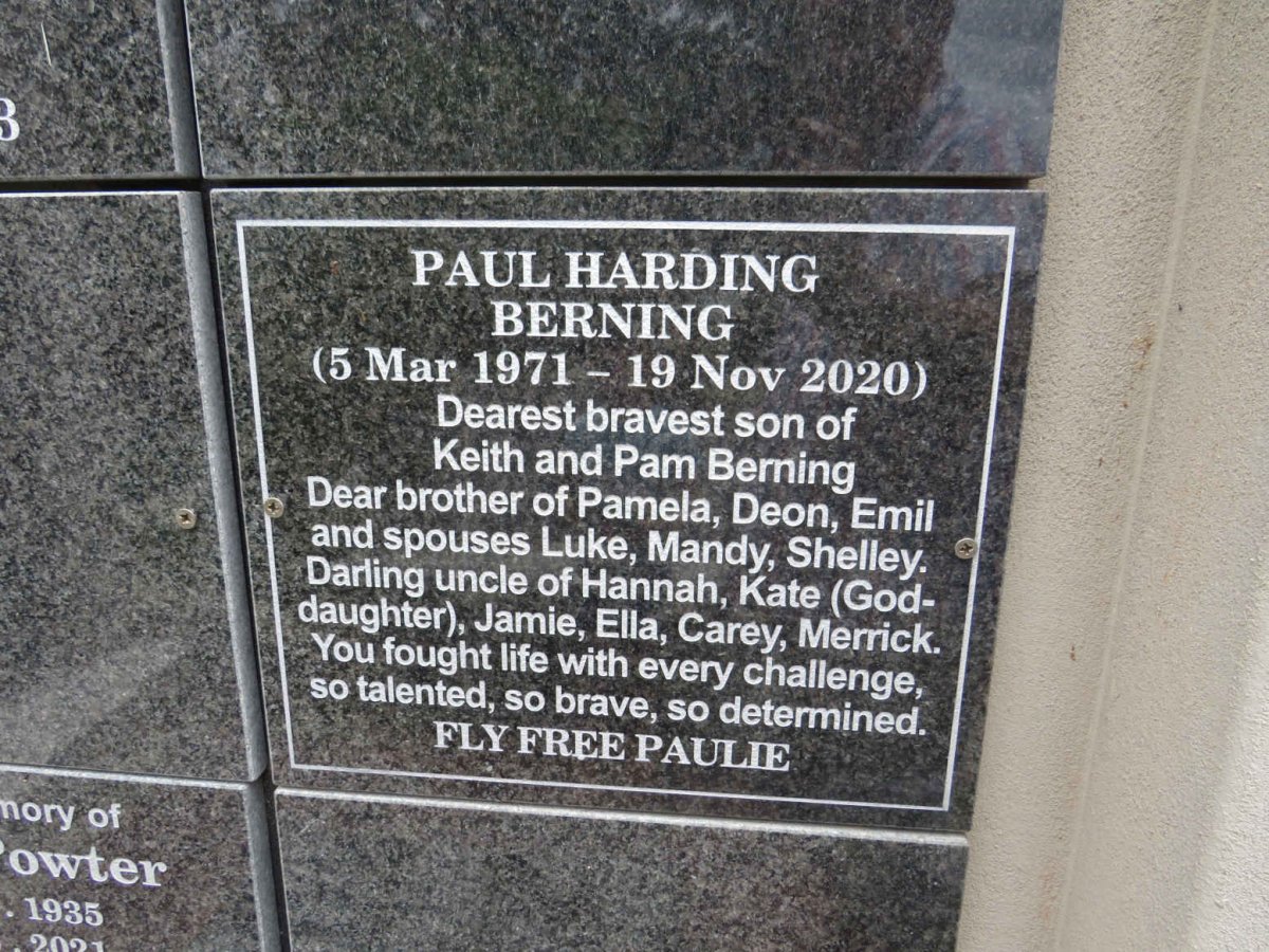 BERNING Paul Harding 1971-2020