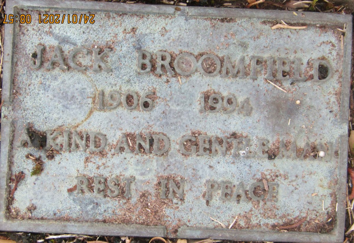 BROOMFIELD Jack 1906-1994