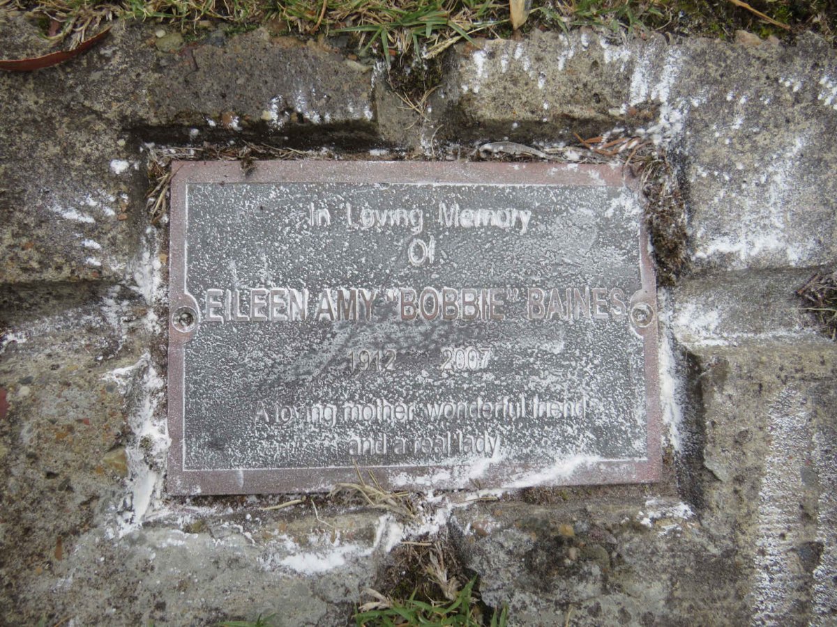BAINES Eileen Amy 1912-2007