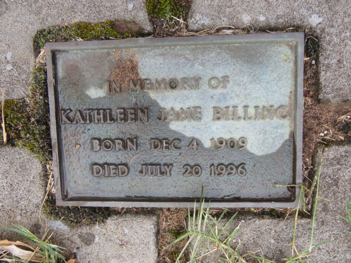 BILLING Kathleen Jane 1909-1996