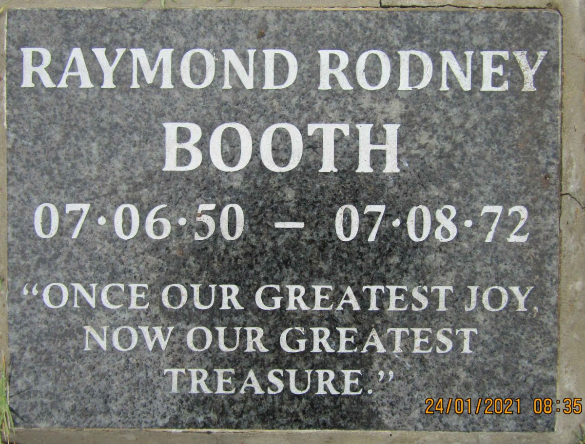 BOOTH Raymond Rodney 1950-1972