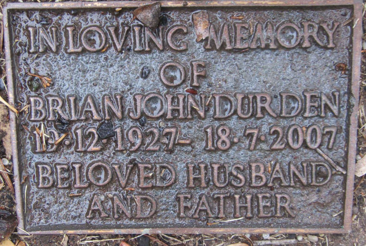 DURDEN Brian John 1927-2007