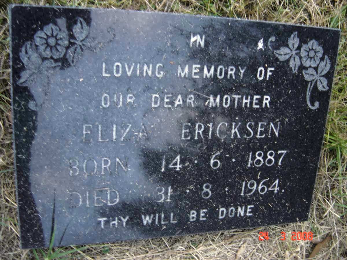 ERICKSON Eliza 1887-1964
