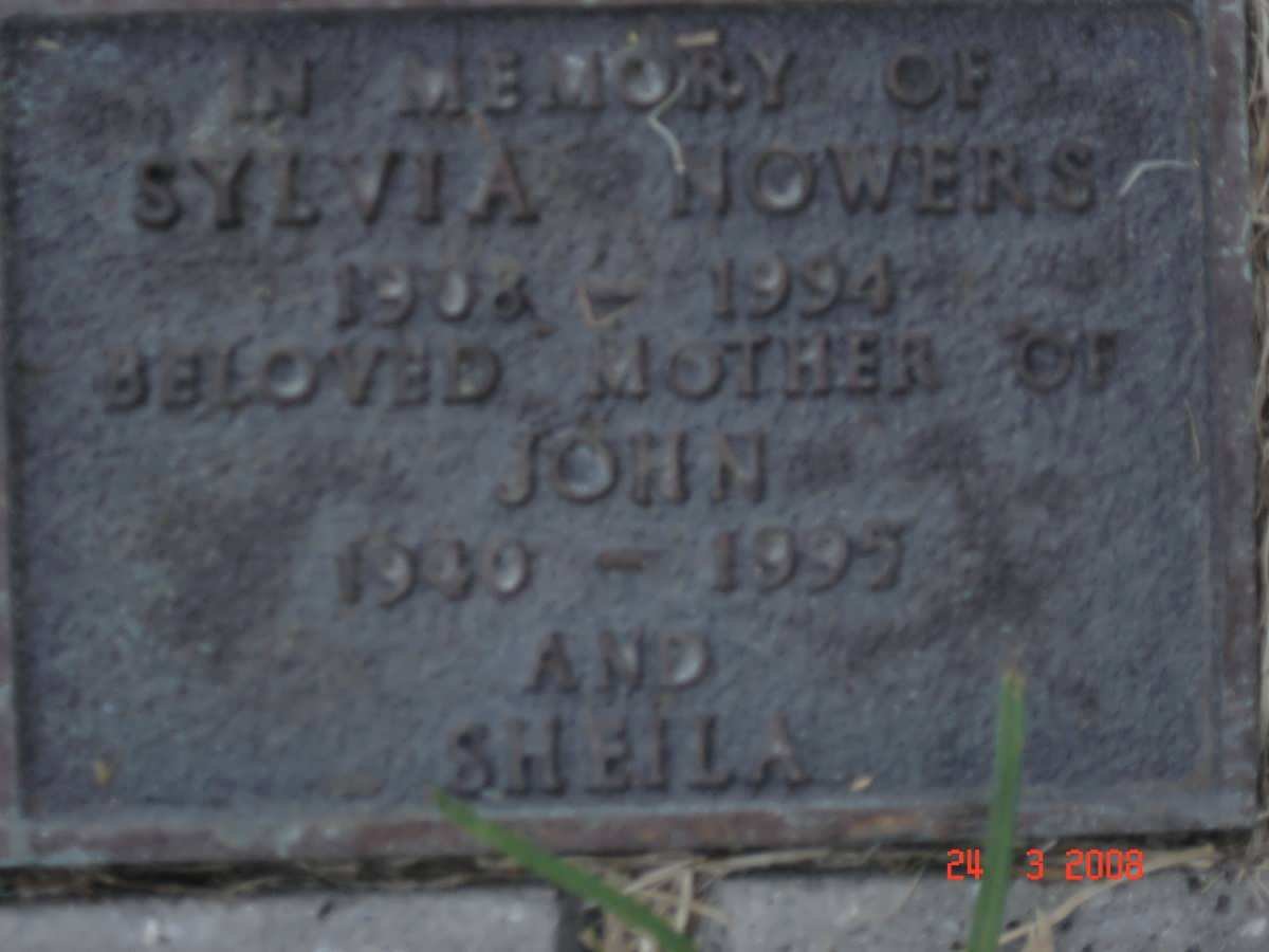 FLOWERS Sylvia 1908-1994 :: FLOWERS John 1940-1995
