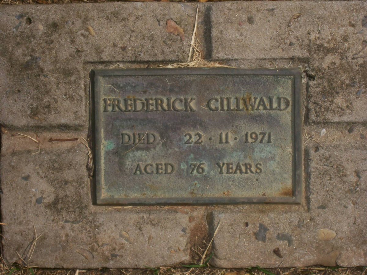 GILLWALD Frederick -1971