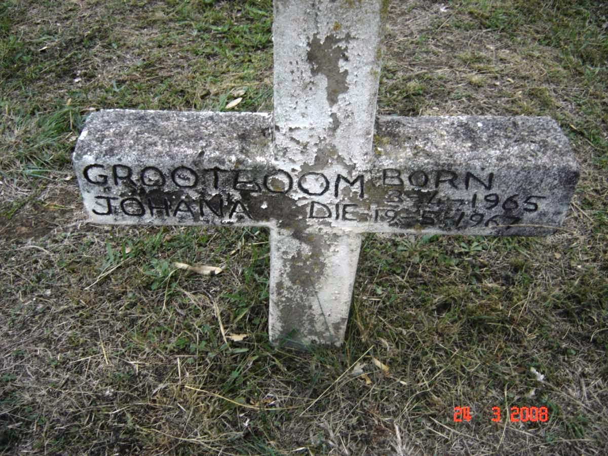 GROOTBOOM Johana 1965-1967