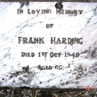 HARDING Frank  -1949