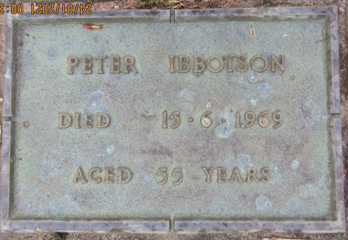IBBOTSON Peter -1969