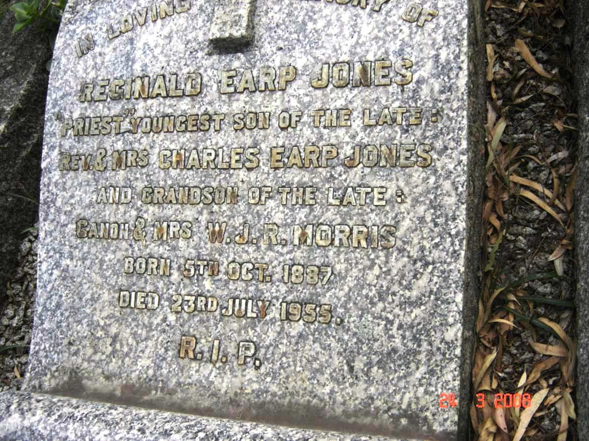 JONES Reginald Earp 1887-1955