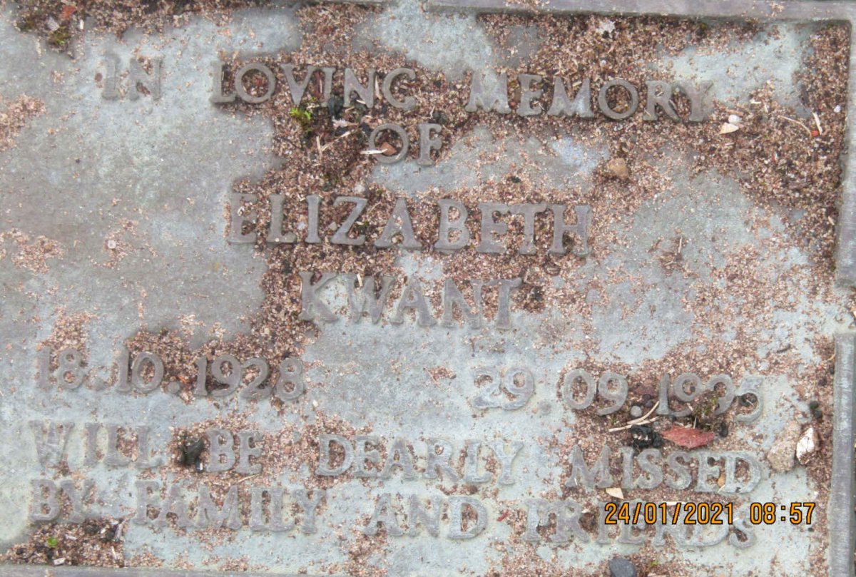 KWANT Elizabeth 1928-1995