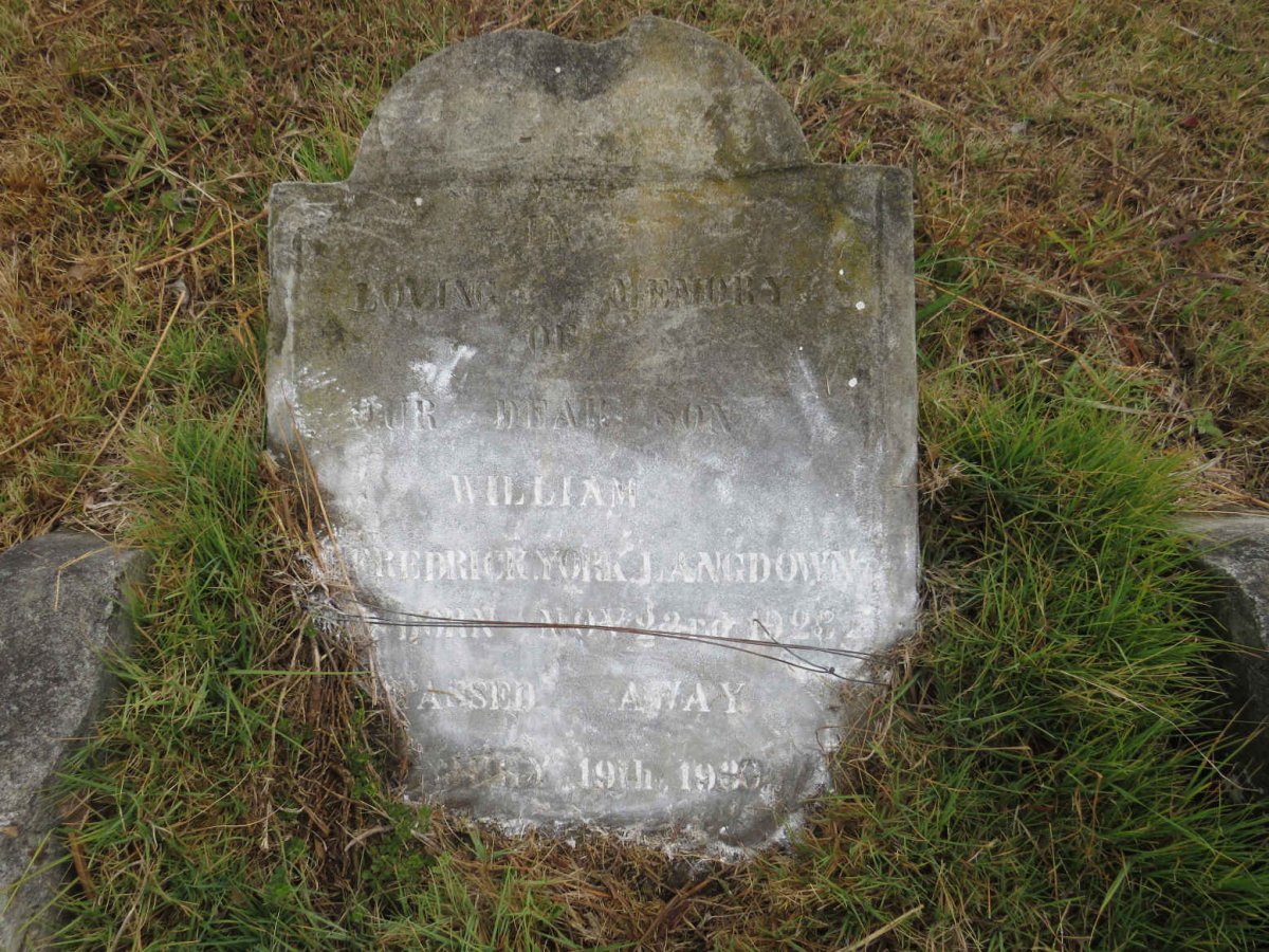 LANGDOWN William Fredrick York 1923-1930