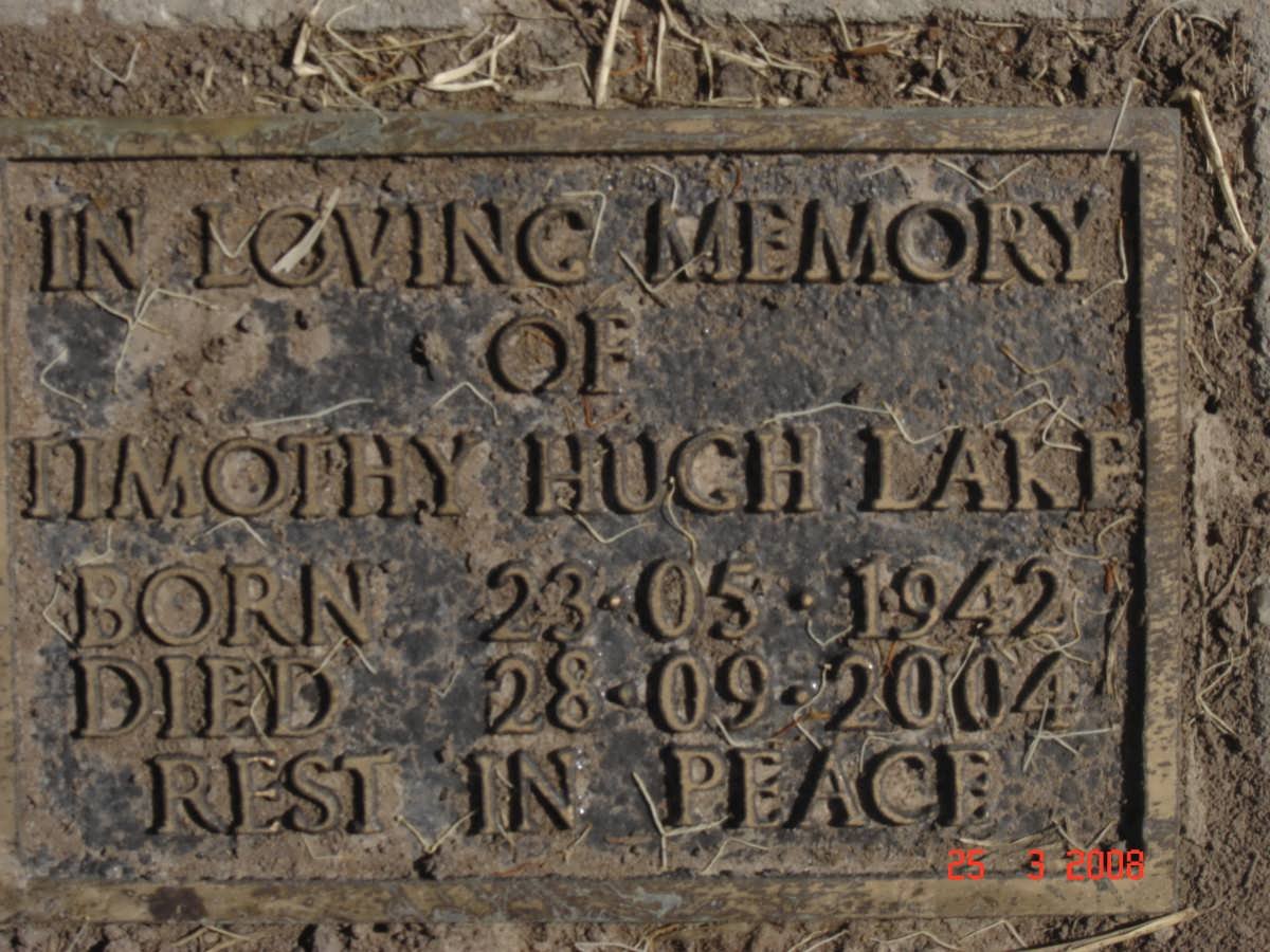 LAKE Timothy Hugh 1942-2004