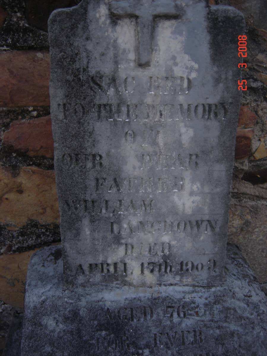 LANGDOWN William -1909