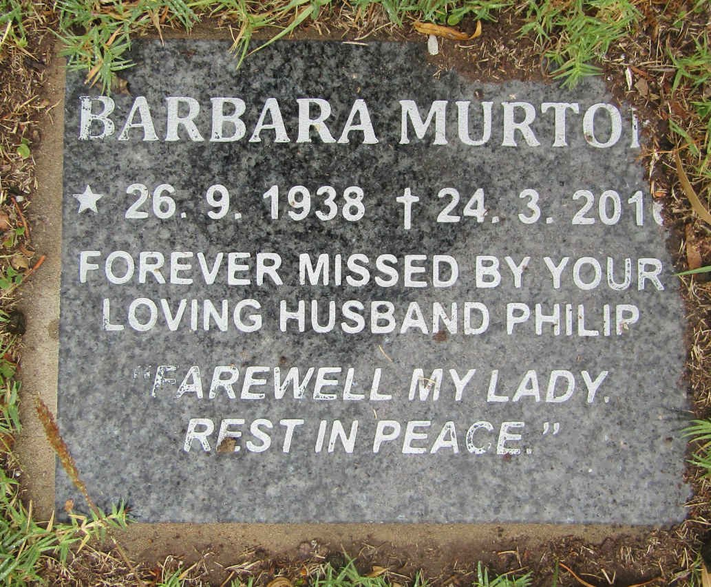 MURTON Barbara 1938-2016