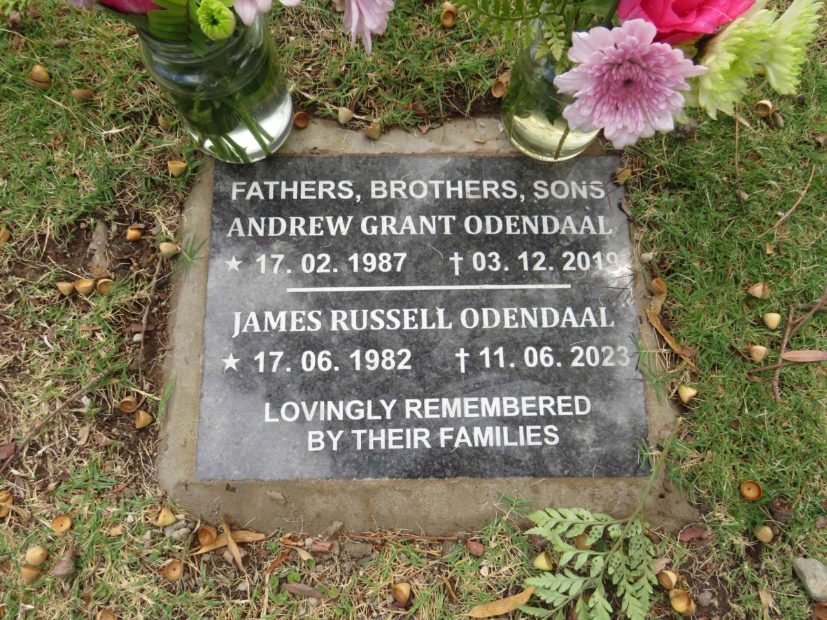 ODENDAAL James Russell 1982-2023 :: ODENDAAL Andrew Grant 1987-2019